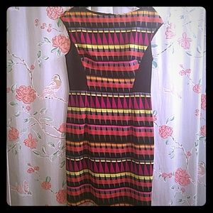 Geometric Printed Sheath Dress